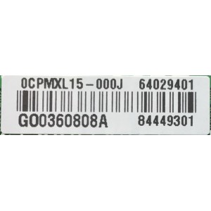 MAIN PARA TV LG / NUMERO DE PARTE EBU64029401 / EAX67258604 / 64029401 / 8449301 / 0CPMXL15-000J / GO0360808T / MODELO 43LV340C-UB AUSYLJM